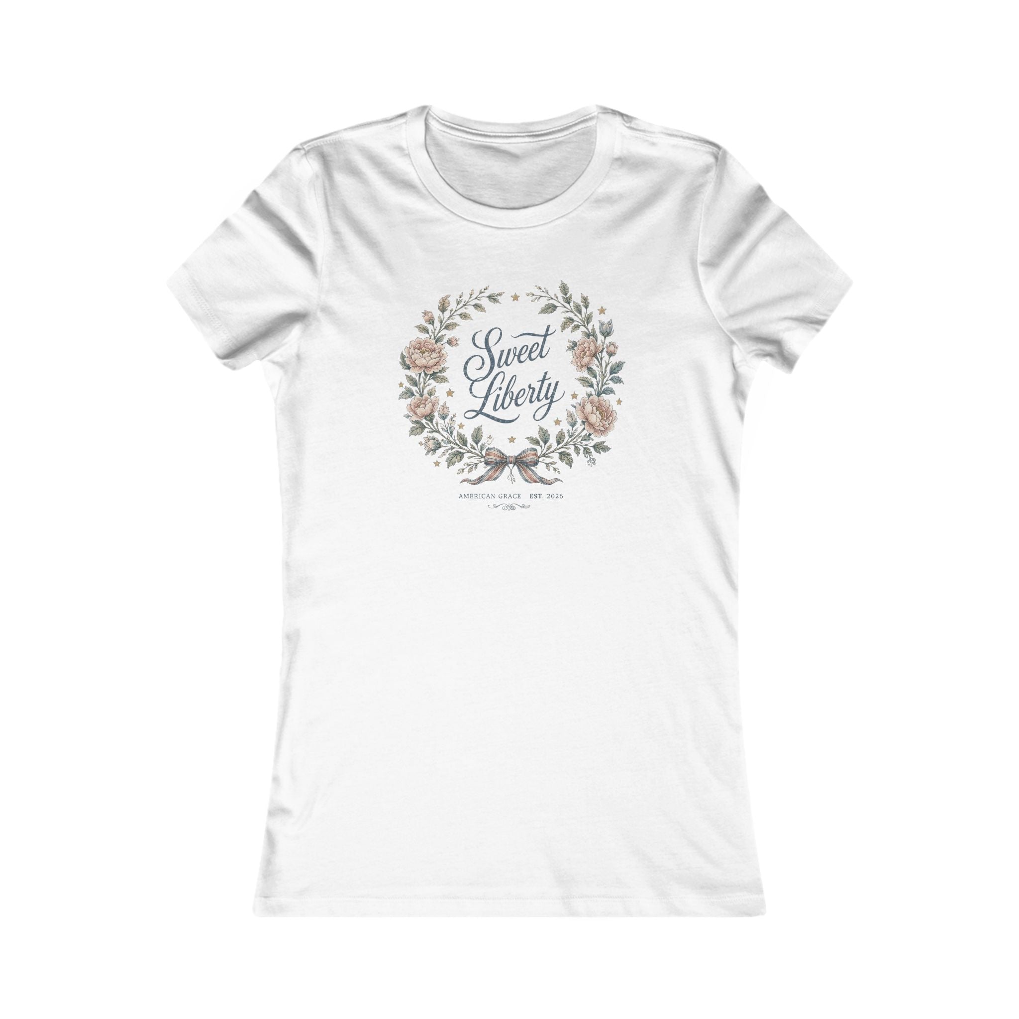 Sweet Liberty Floral Tee | Bella+Canvas 6004