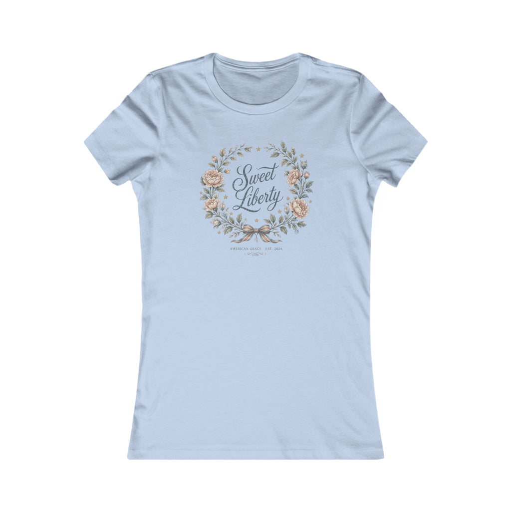Sweet Liberty Floral Tee | Bella+Canvas 6004
