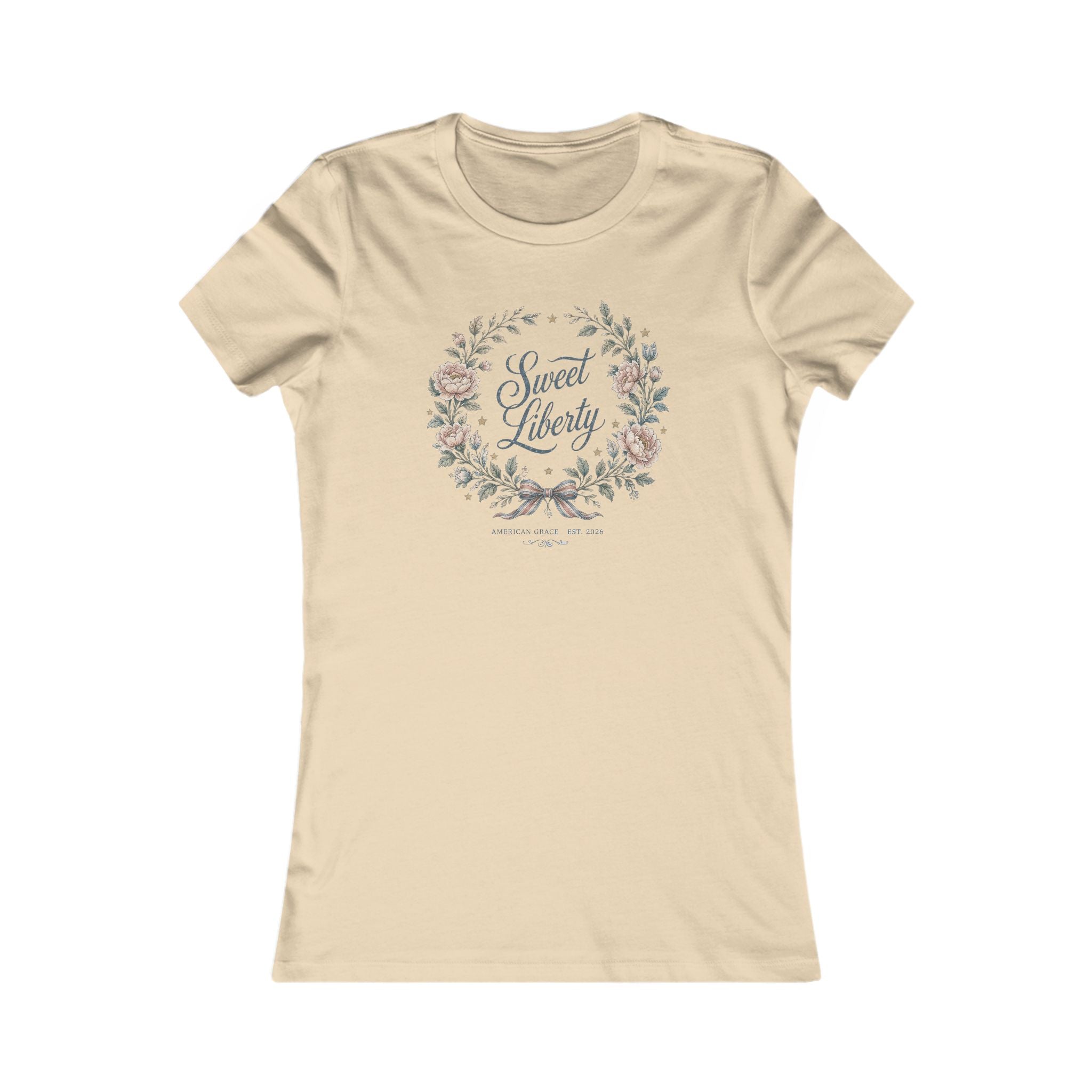 Sweet Liberty Floral Tee | Bella+Canvas 6004