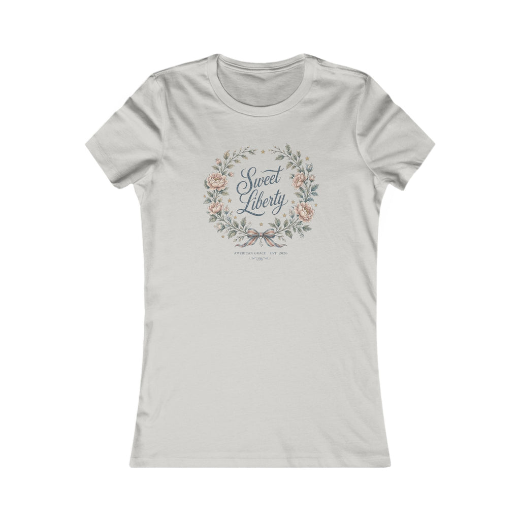 Sweet Liberty Floral Tee | Bella+Canvas 6004