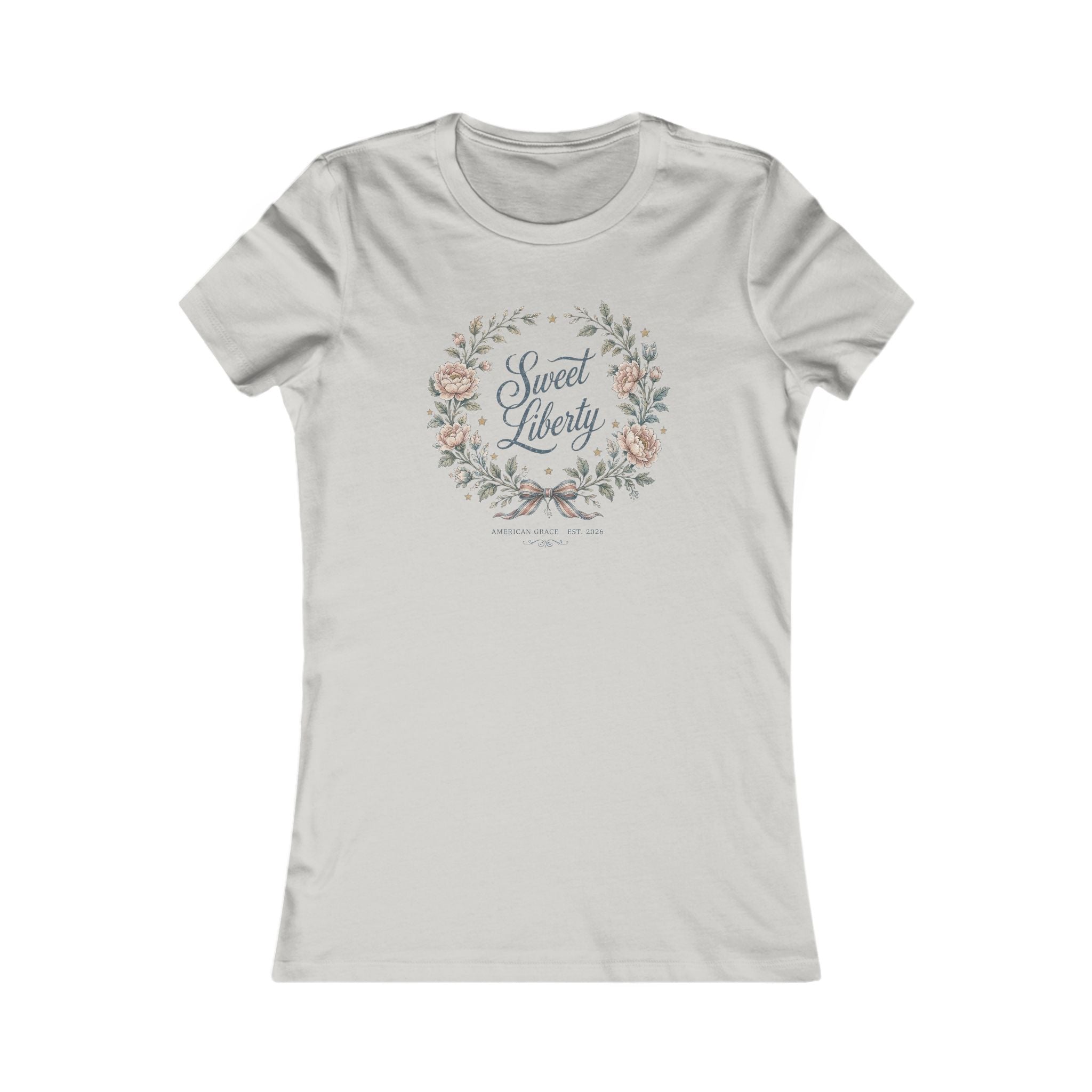 Sweet Liberty Floral Tee | Bella+Canvas 6004