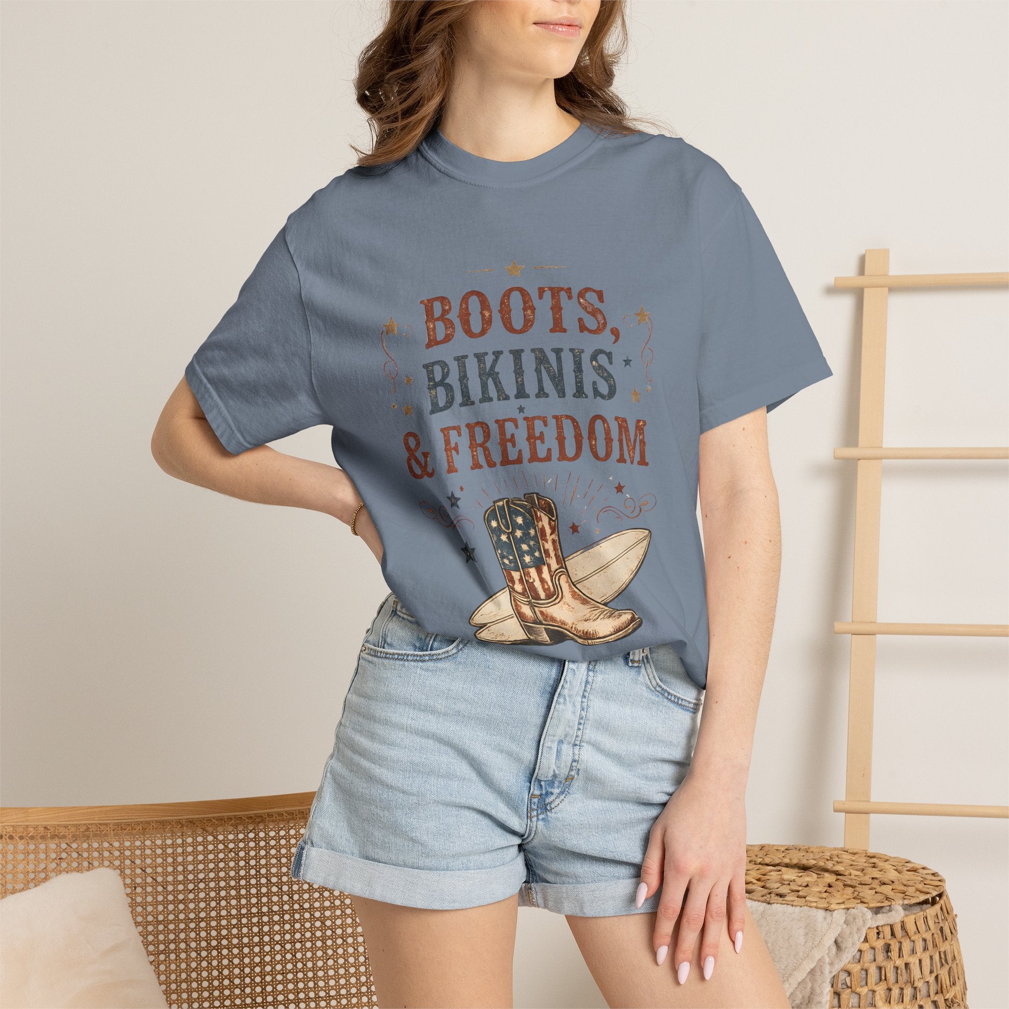Boots Bikinis Freedom Tee | Comfort Colors 1717