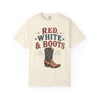 Red White Boots Tee | Comfort Colors 1717