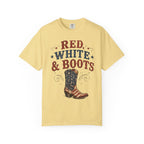Red White Boots Tee | Comfort Colors 1717