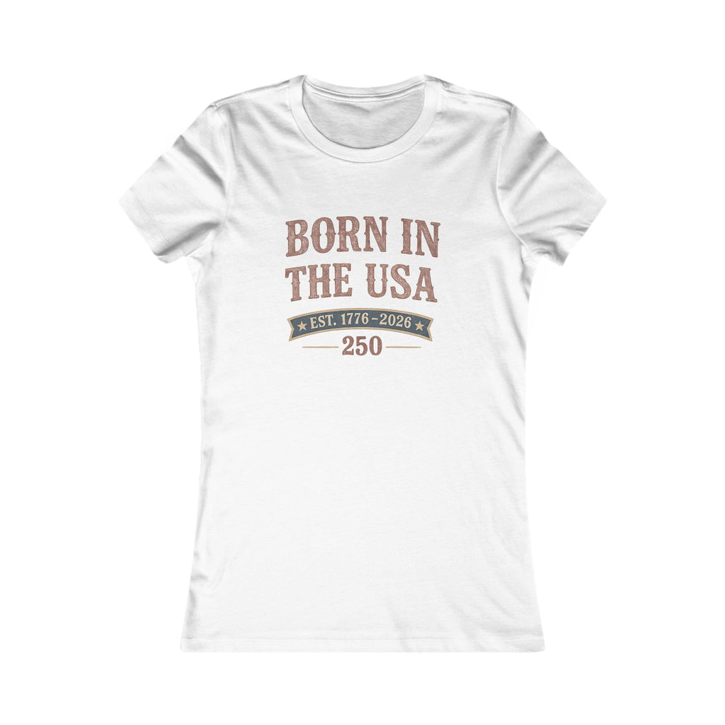 Born In The Usa Tee | Bella+Canvas 6004