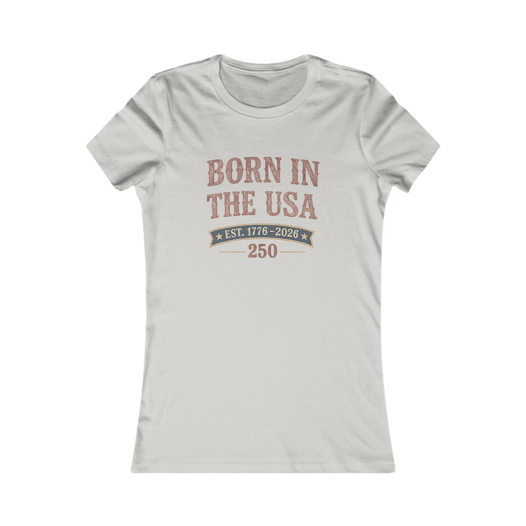 Born In The Usa Tee | Bella+Canvas 6004