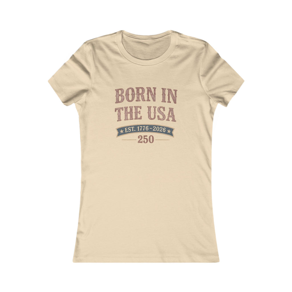 Born In The Usa Tee | Bella+Canvas 6004