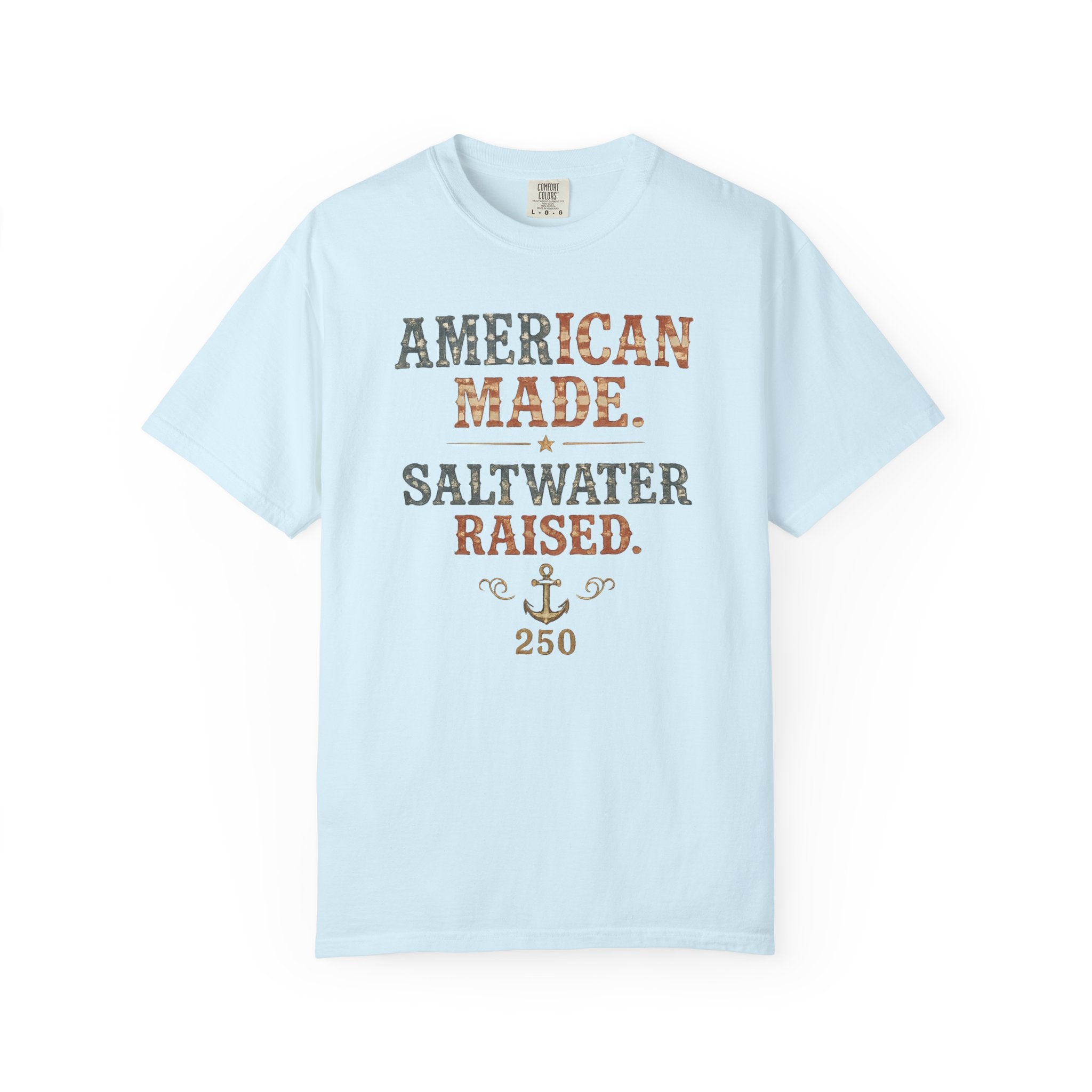 American Made Saltwater Raised Tee | Comfort Colors 1717
