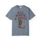 Red White Boots Tee | Comfort Colors 1717