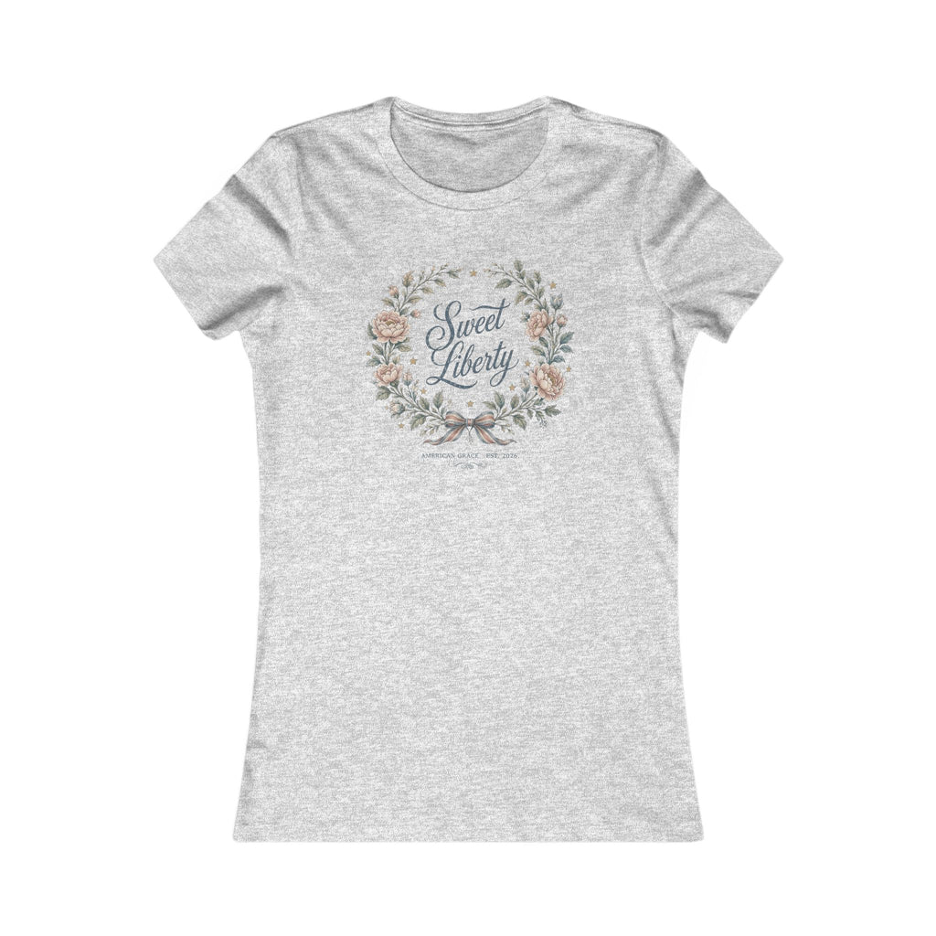 Sweet Liberty Floral Tee | Bella+Canvas 6004