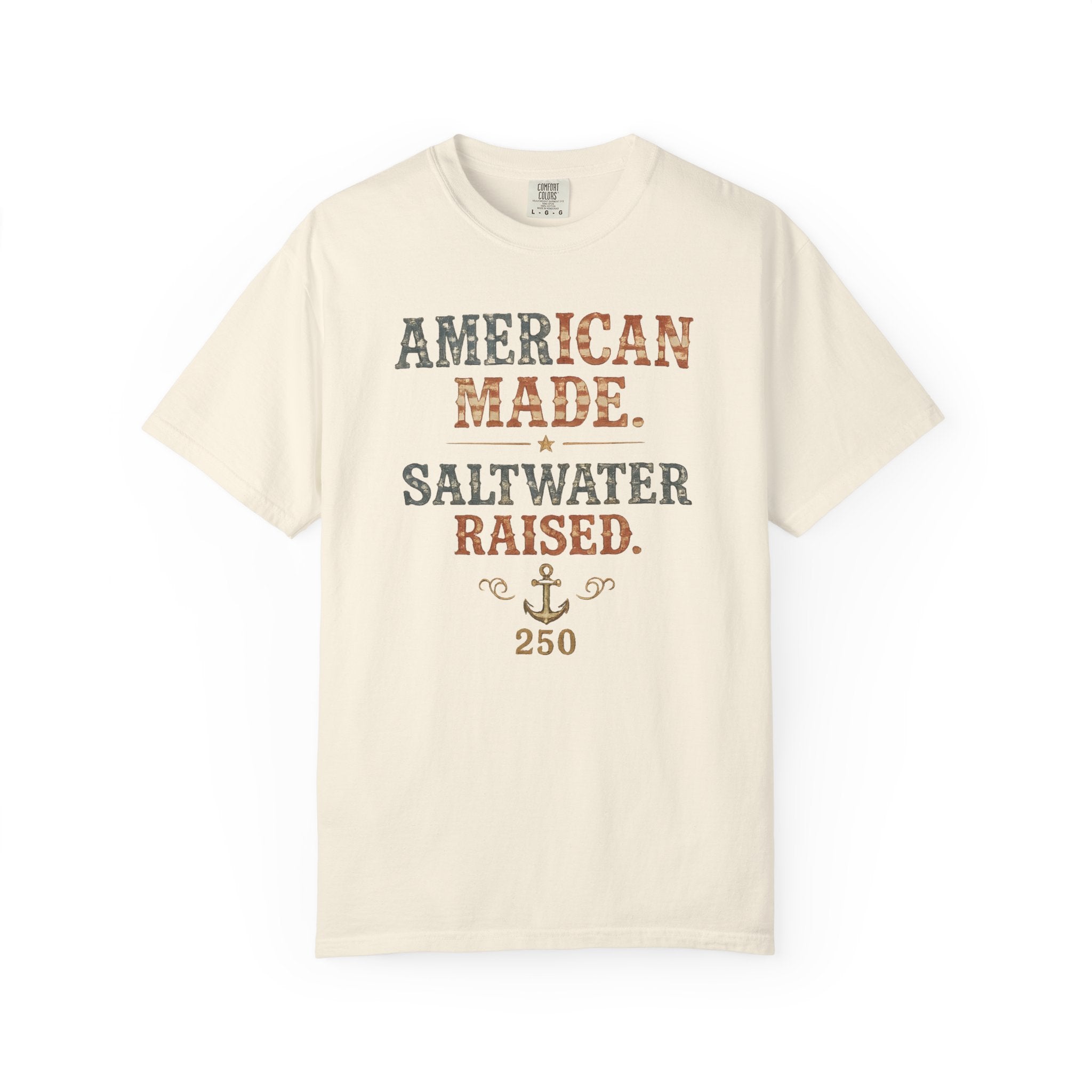 American Made Saltwater Raised Tee | Comfort Colors 1717