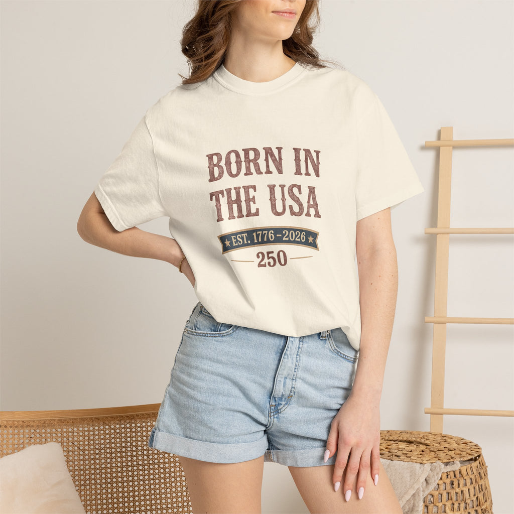 Born In The Usa Tee | Comfort Colors 1717