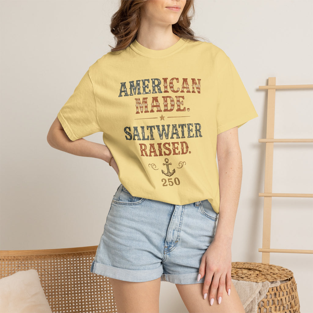 American Made Saltwater Raised Tee | Comfort Colors 1717