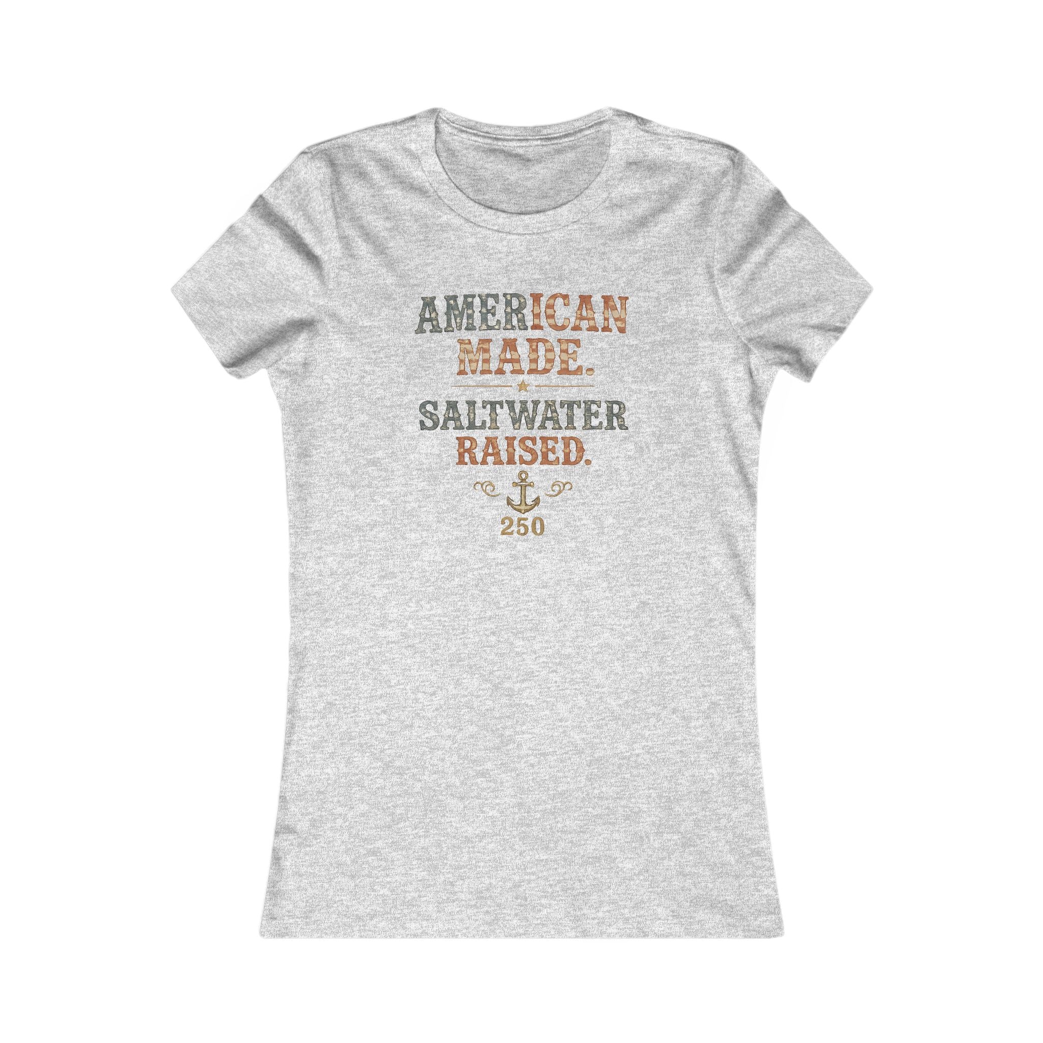American Made Saltwater Raised Tee | Bella+Canvas 6004