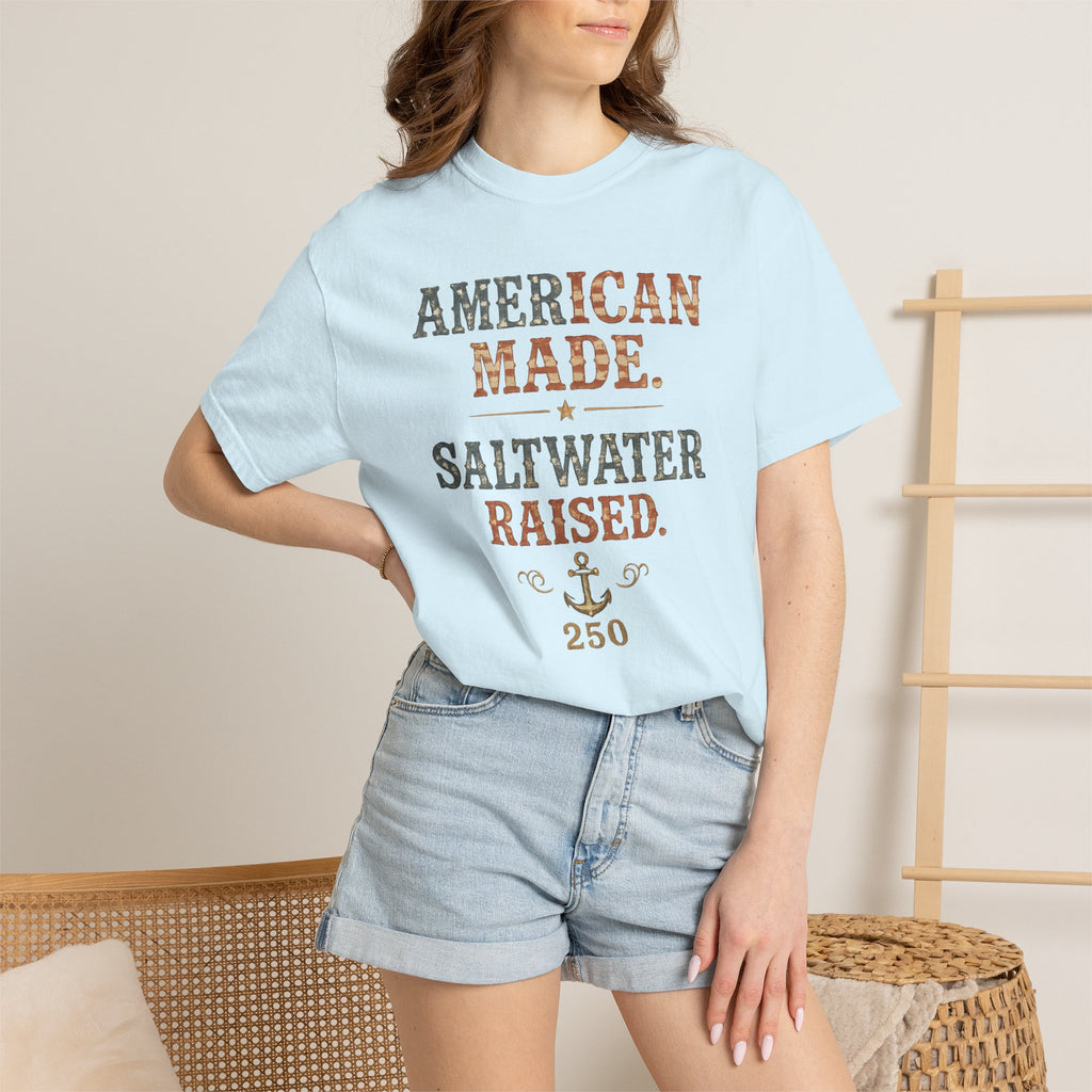 American Made Saltwater Raised Tee | Comfort Colors 1717
