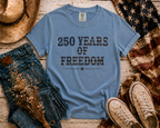 250 Years Of Freedom flatlay - Blue Jean