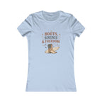 Boots Bikinis Freedom Tee | Bella+Canvas 6004