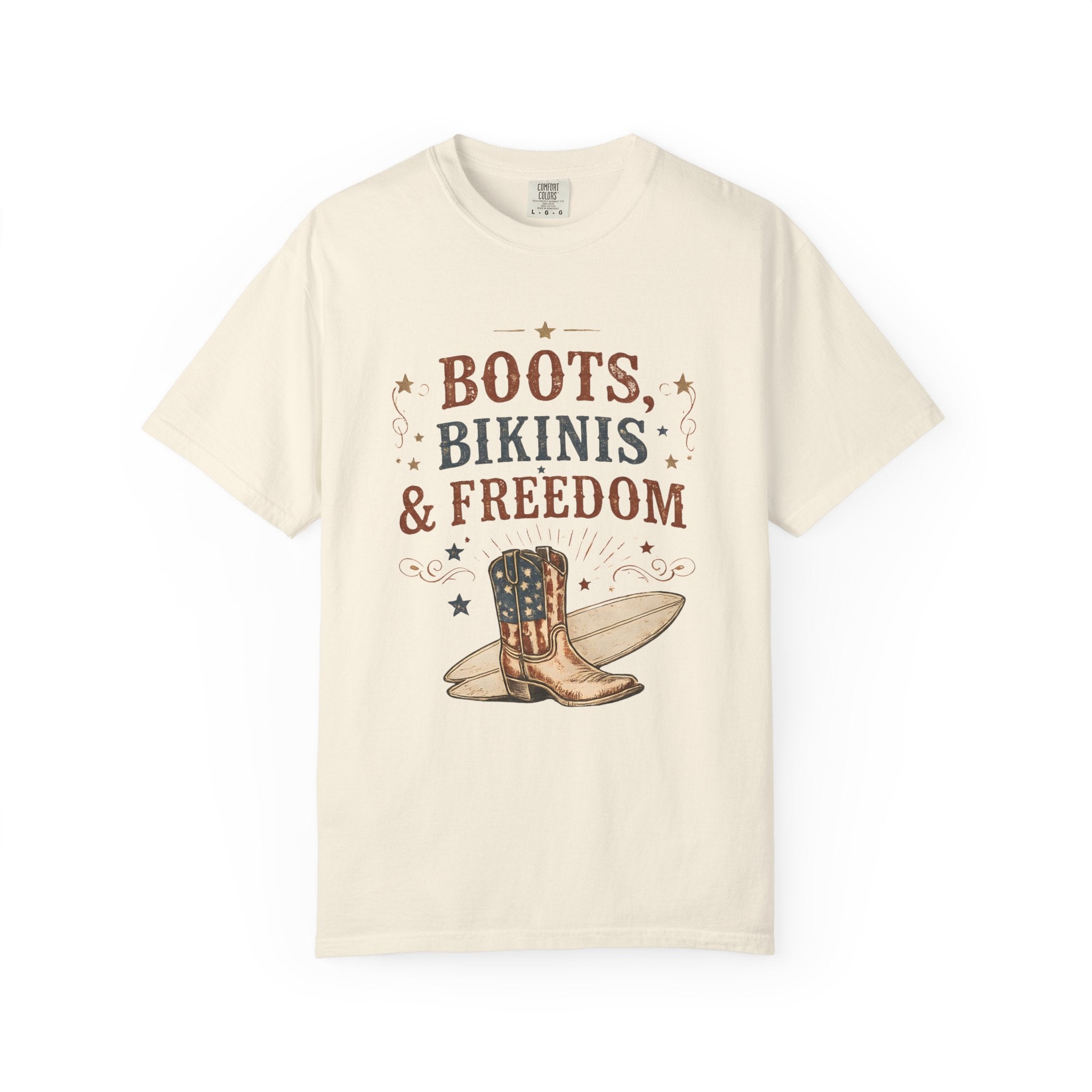 Boots Bikinis Freedom Tee | Comfort Colors 1717