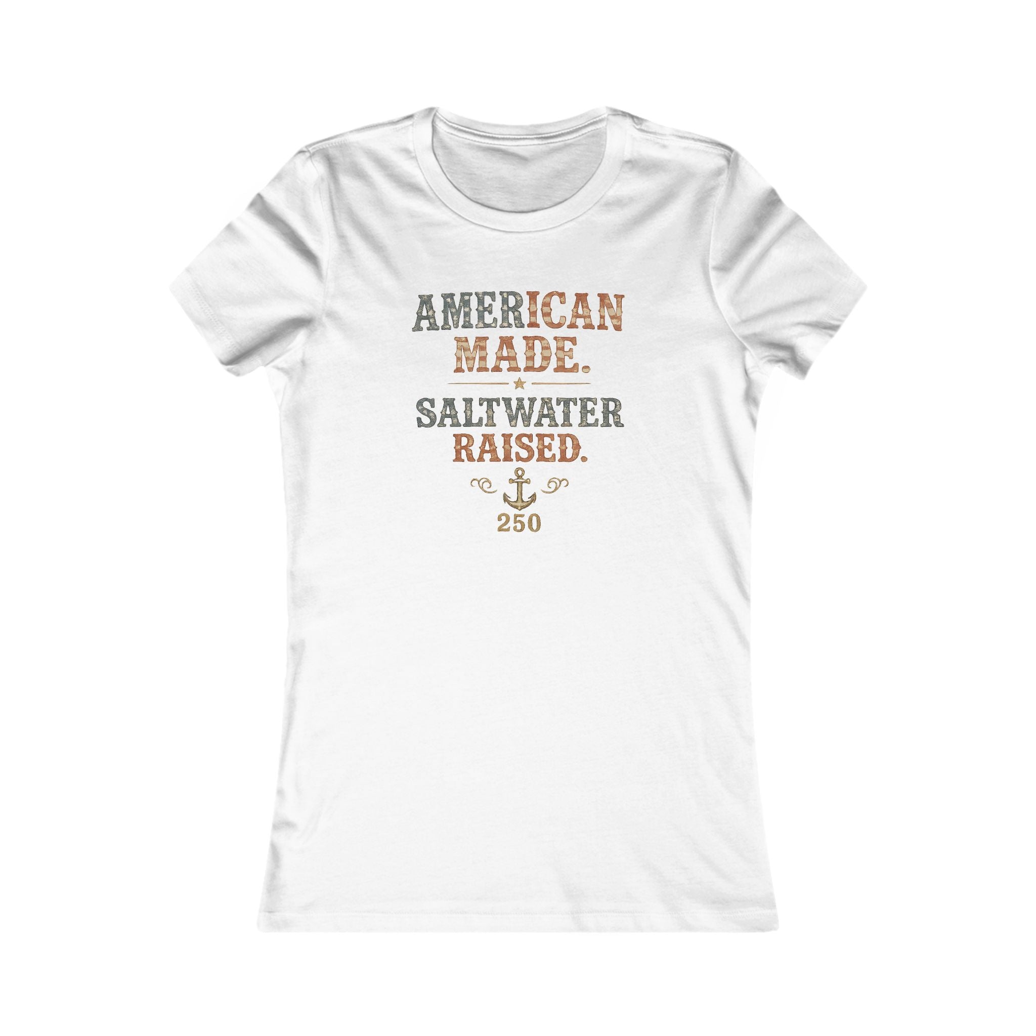 American Made Saltwater Raised Tee | Bella+Canvas 6004