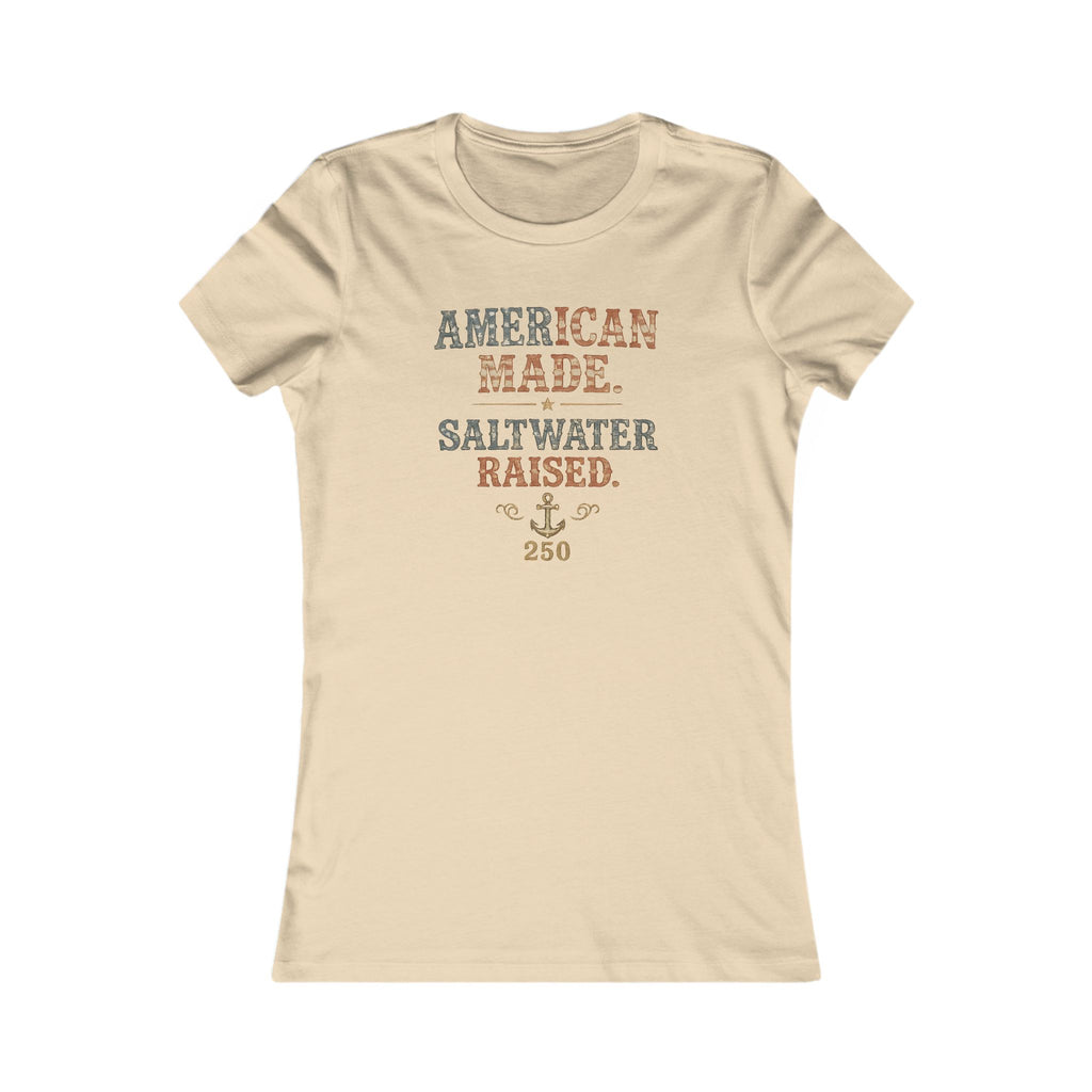 American Made Saltwater Raised Tee | Bella+Canvas 6004