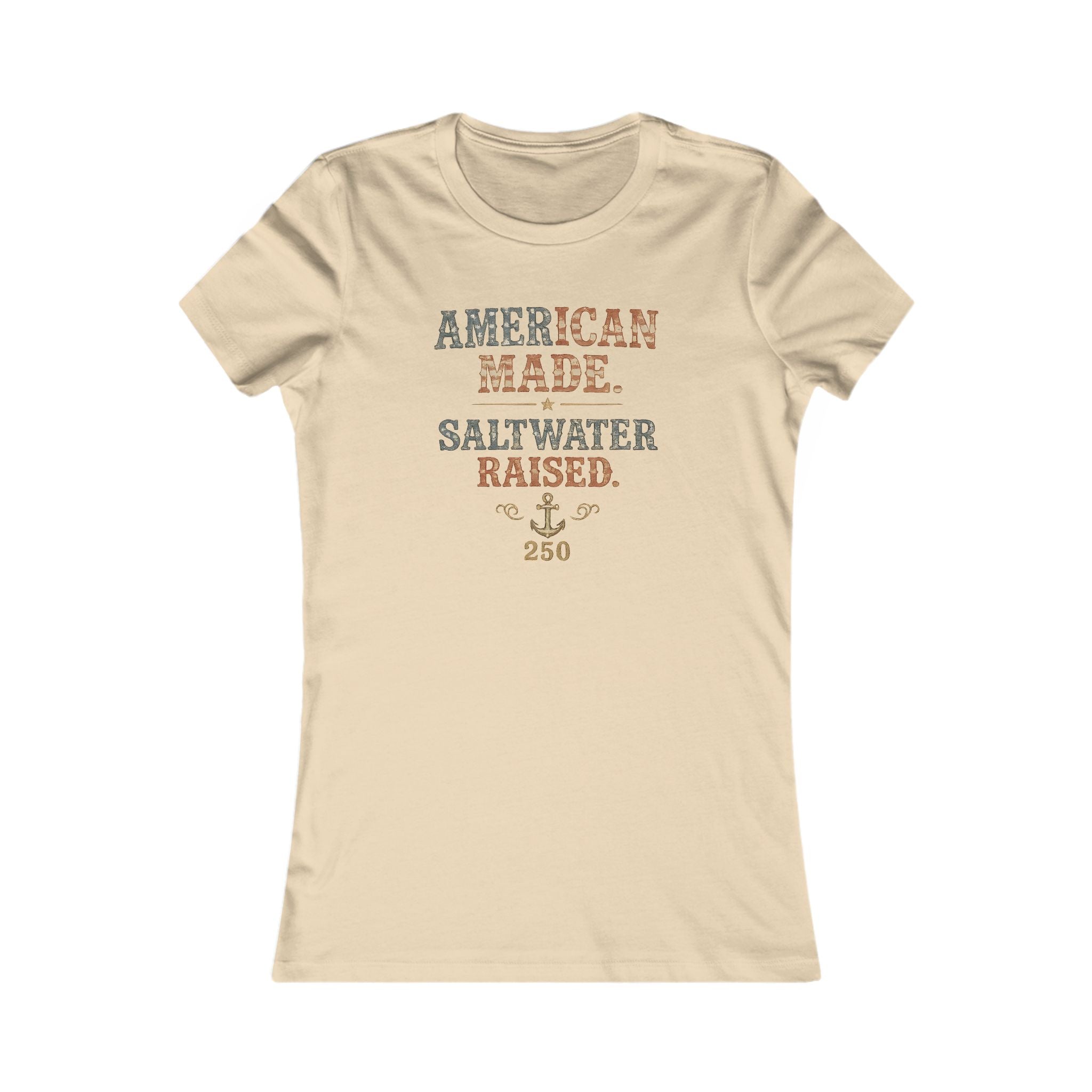 American Made Saltwater Raised Tee | Bella+Canvas 6004