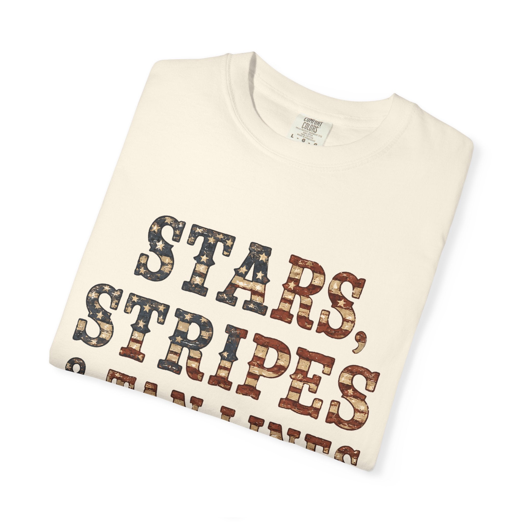 Stars Stripes Tan Lines Tee | Comfort Colors 1717