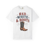 Red White Boots Tee | Comfort Colors 1717