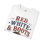 Red White Boots Tee | Comfort Colors 1717
