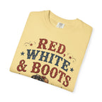 Red White Boots Tee | Comfort Colors 1717