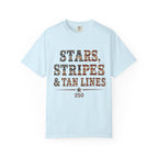 Stars Stripes Tan Lines Tee | Comfort Colors 1717