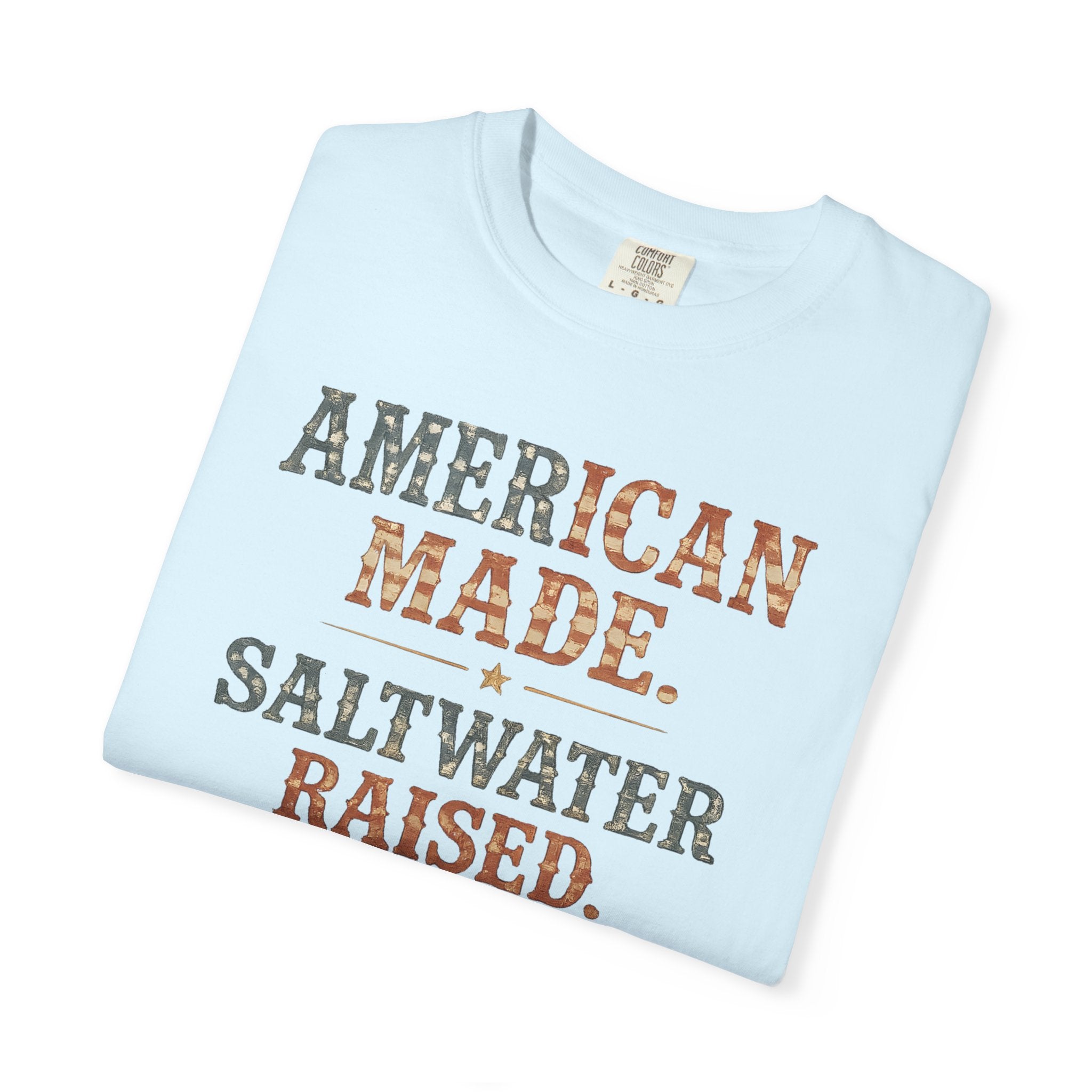American Made Saltwater Raised Tee | Comfort Colors 1717