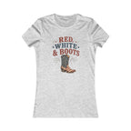 Red White Boots Tee | Bella+Canvas 6004