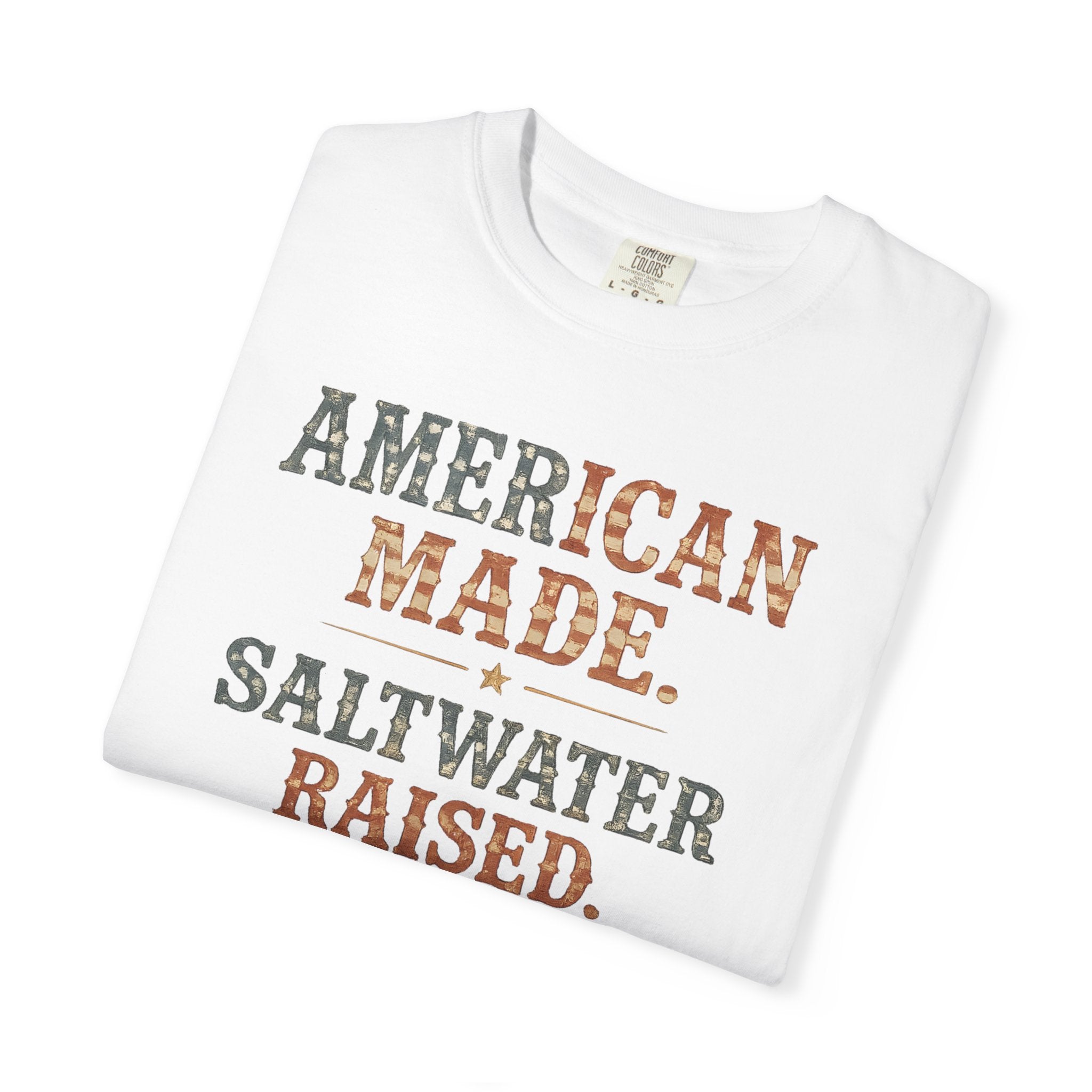 American Made Saltwater Raised Tee | Comfort Colors 1717