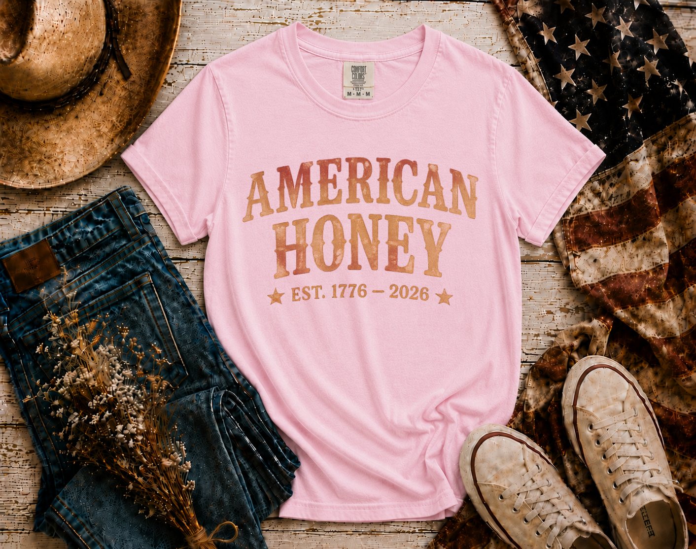 American Honey flatlay - Blossom