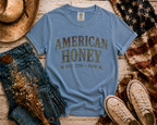American Honey flatlay - Blue Jean