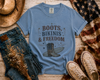 Boots Bikinis Freedom flatlay - Blue Jean