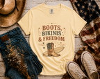 Boots Bikinis Freedom flatlay - Butter