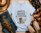 Boots Bikinis Freedom flatlay - Chambray