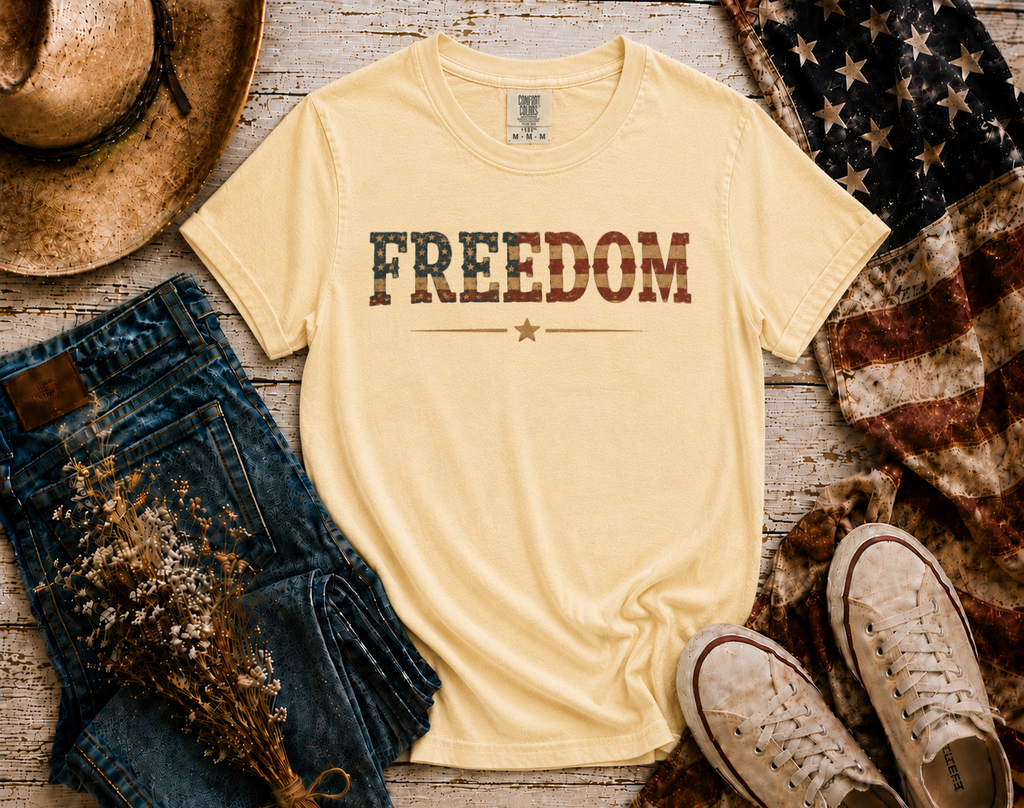 Freedom flatlay - Butter