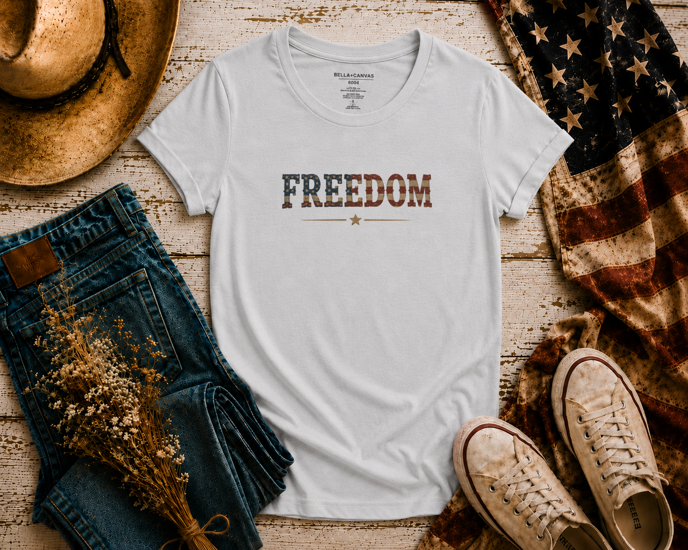 Freedom flatlay - Silver