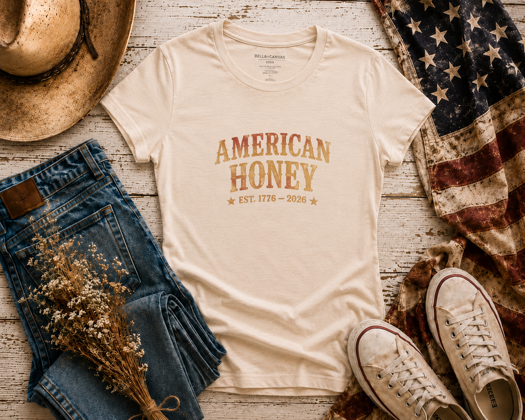 American Honey flatlay - Soft Cream