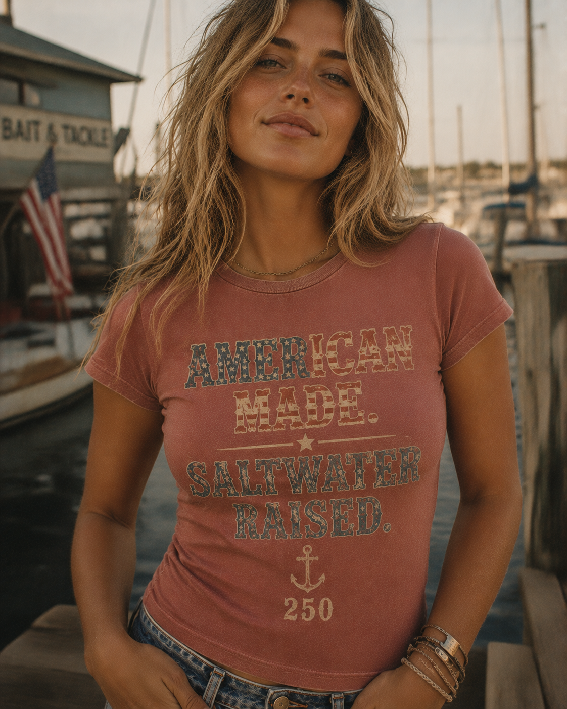 American Made Saltwater Raised lifestyle
