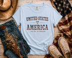 United States Of America flatlay - Chambray