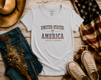 United States Of America flatlay - Silver