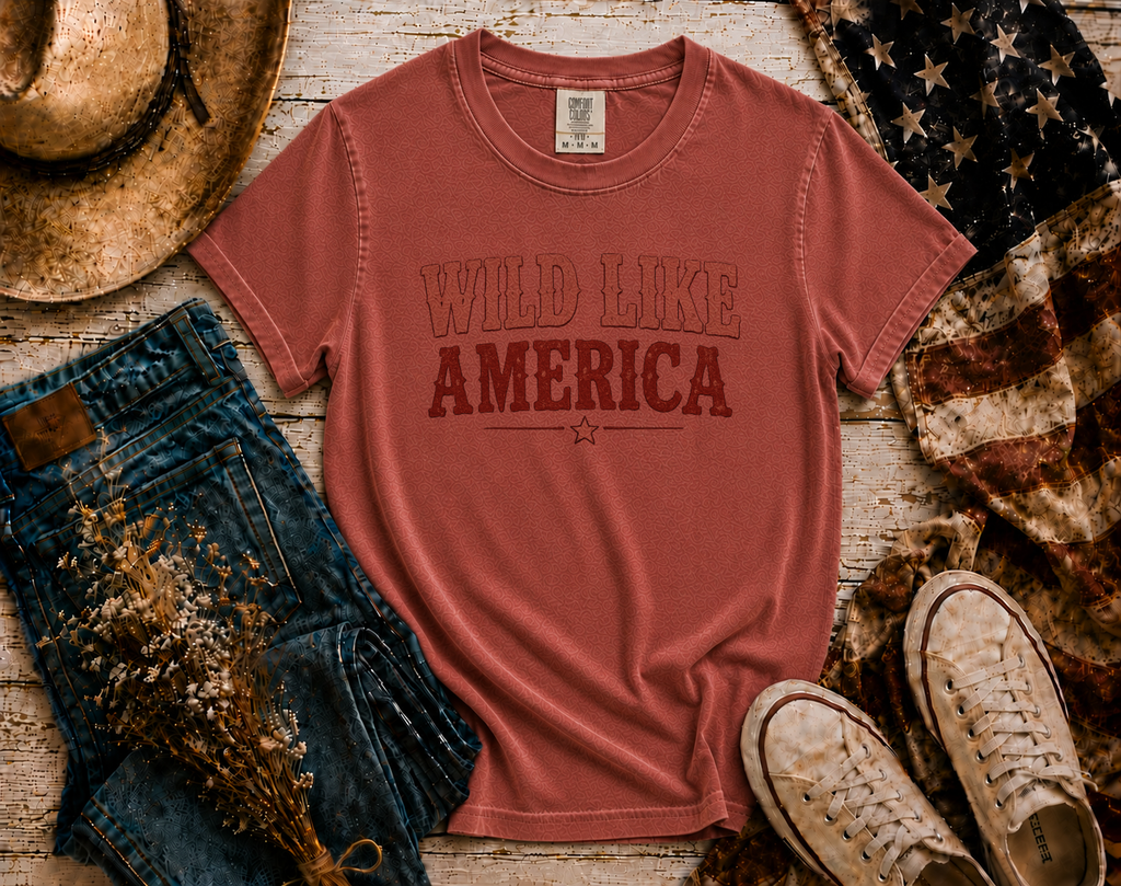 Wild Like America flatlay - Brick