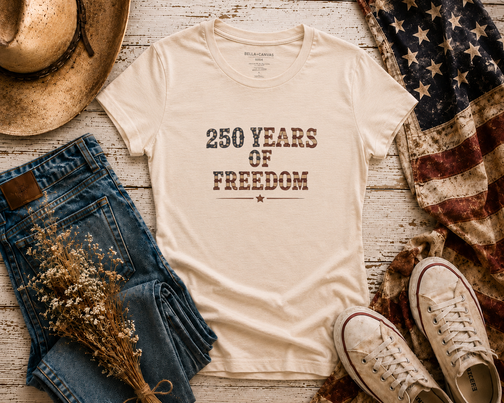 250 Years Of Freedom flatlay - Soft Cream